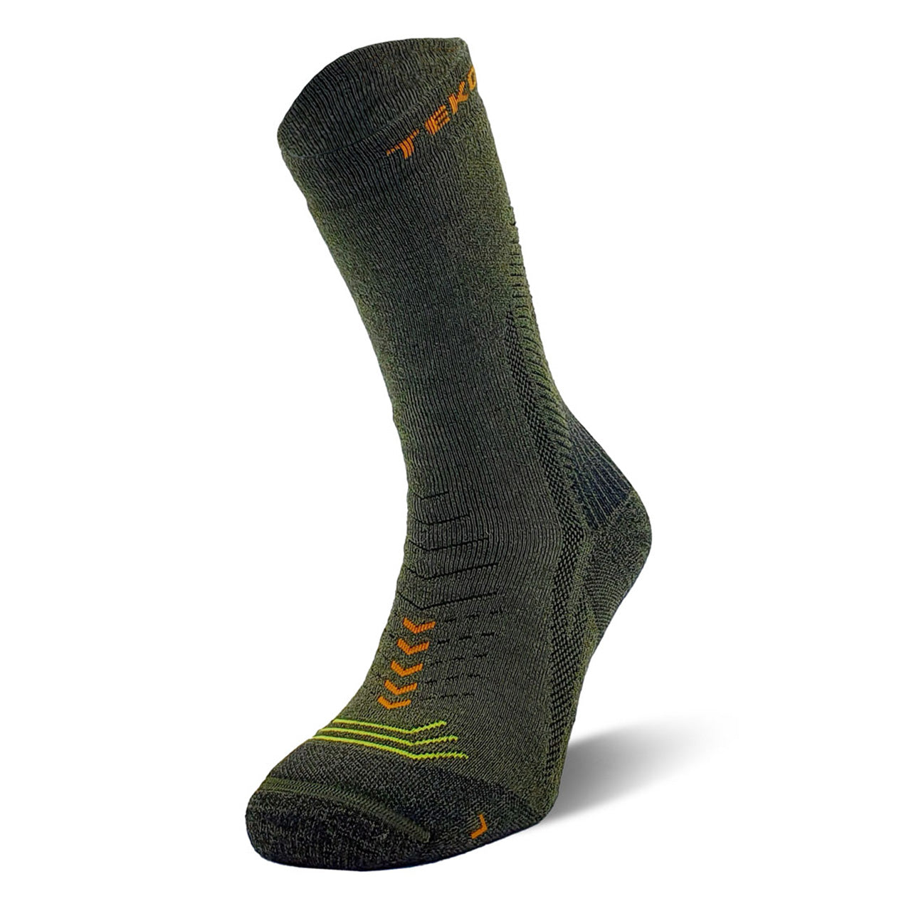 TEKO eco HIKE 3.0 EXODUS MERINO WOOL HIKING SOCKS - Medium Full Cushion - Forest Green