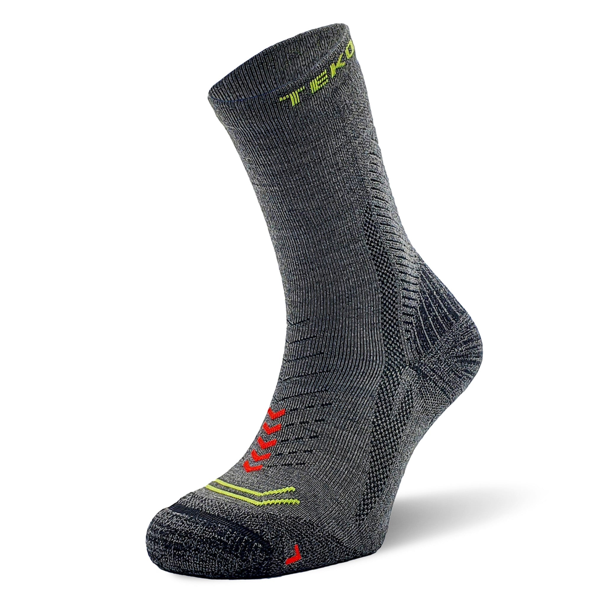 TEKO eco HIKE 2.0 DISCOVERY MERINO WOOL HIKING SOCKS - Light Half Cushion - 2 PAIR PACK