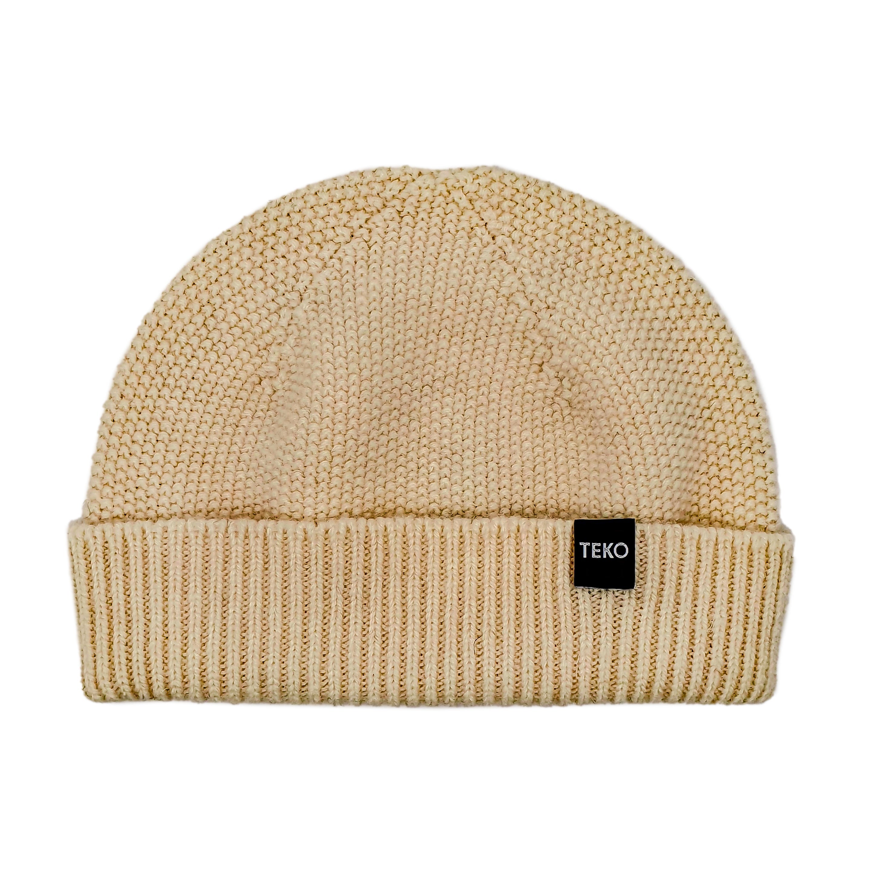 TEKO eco BEANIE STROMNESS 3.0 - LAMBSWOOL Heavy Pique - Latte