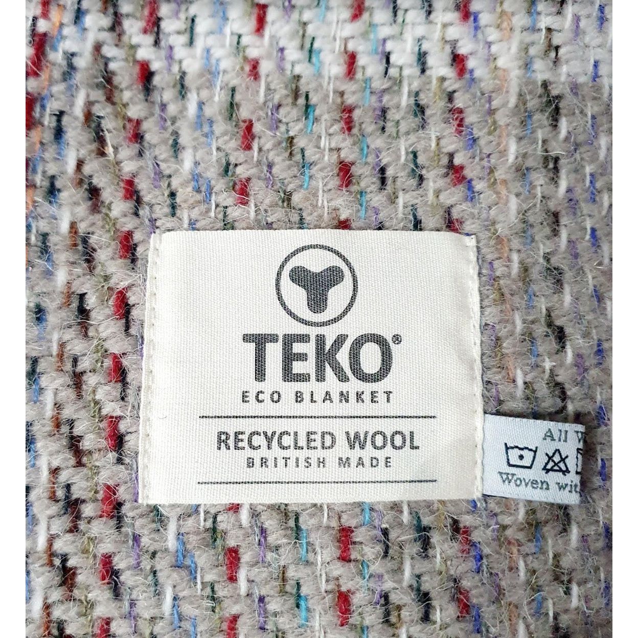 TEKO Scottish Recycled Wool eco BLANKET - Assorted Colours - Made in Britain