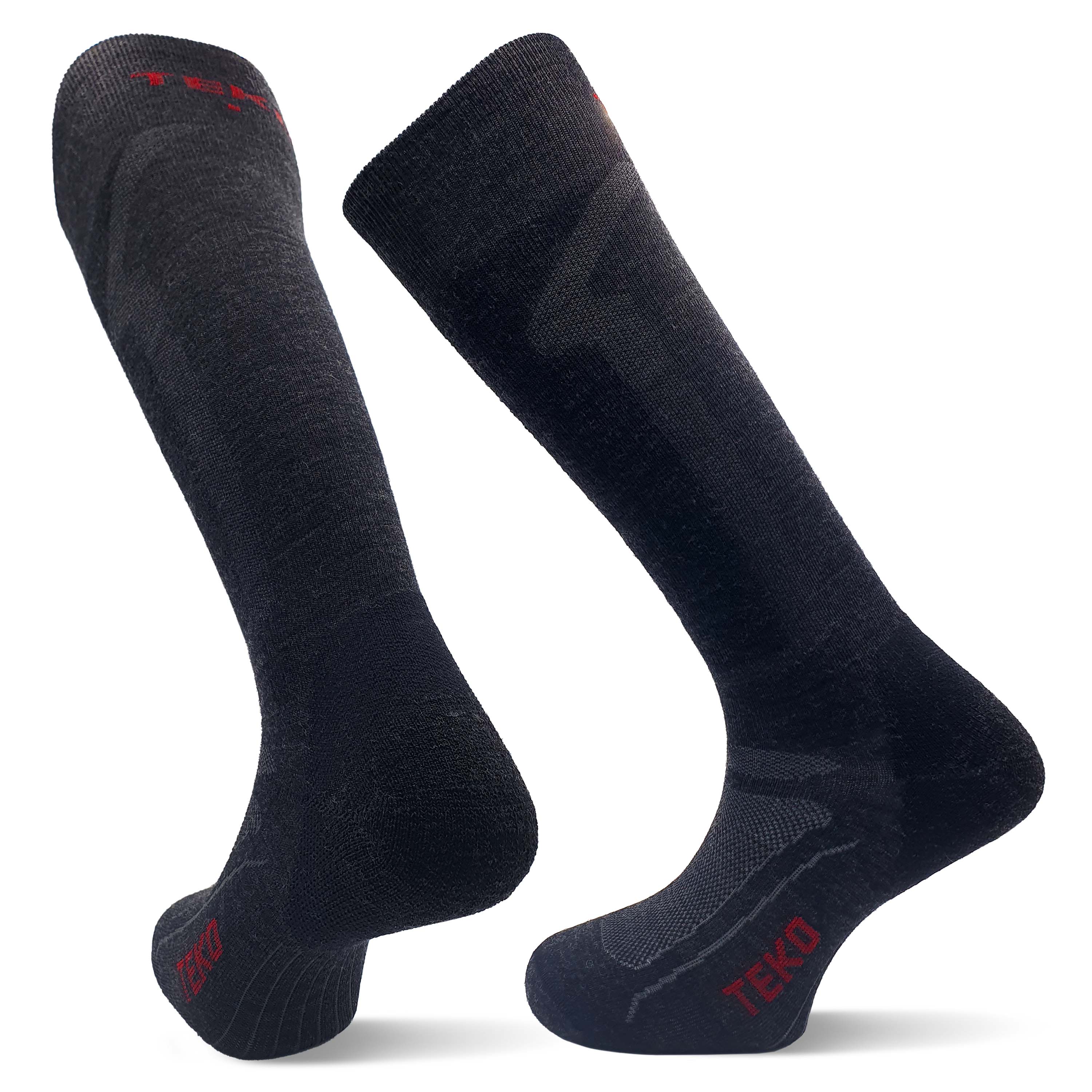 TEKO eco SKI 1.0 MERINO WOOL SKI PRO SOCKS with Strategic Light Cushioning