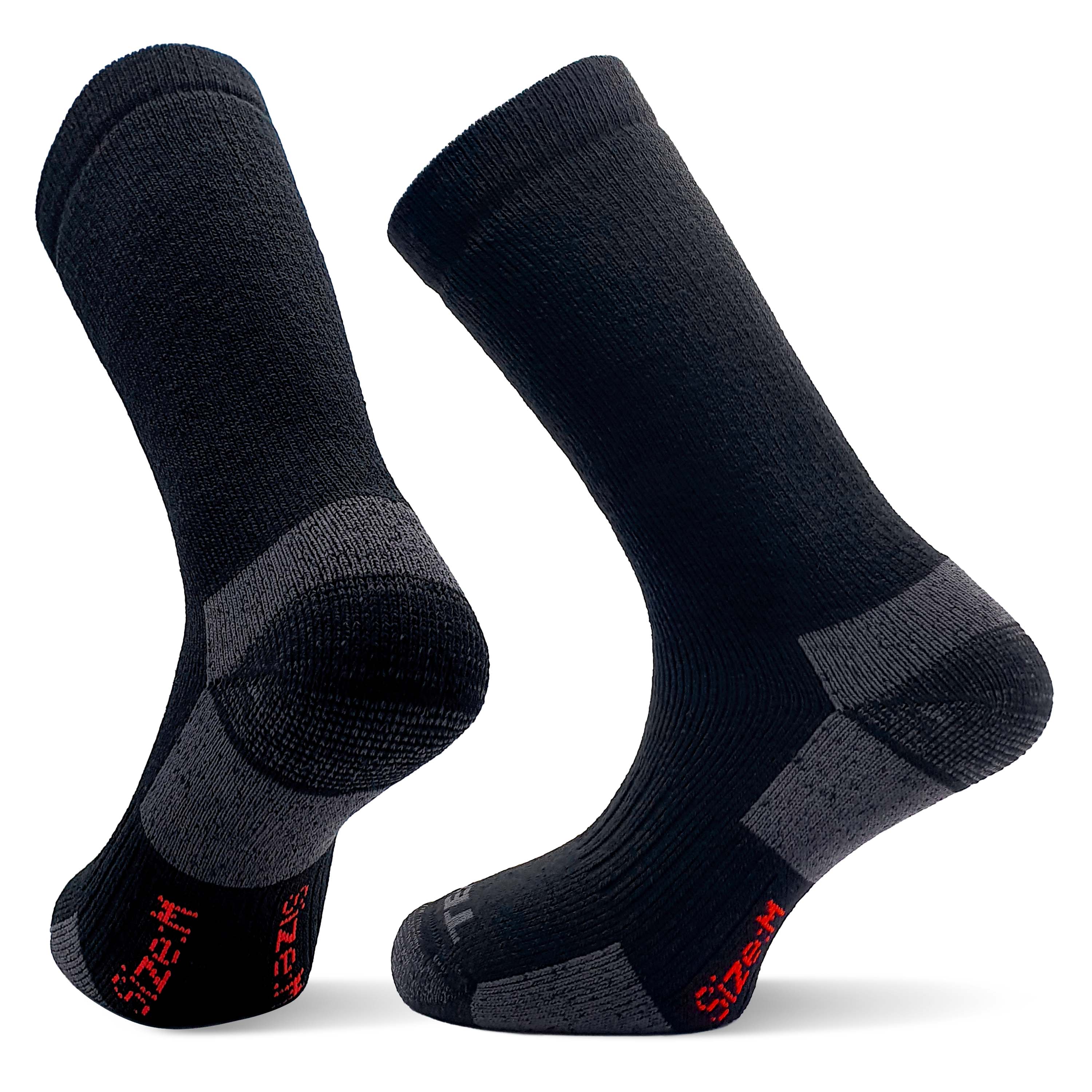 TEKO MERINO 3.0 MERINO WOOL SOCKS - Medium Full Cushion - Black