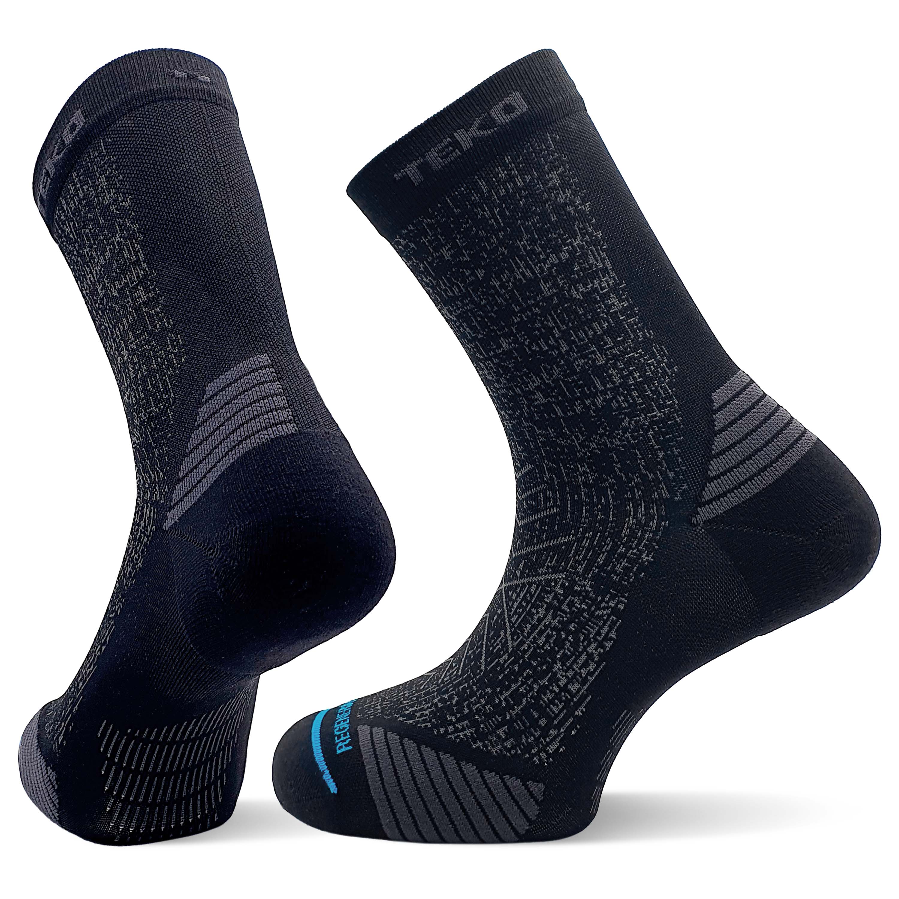 TEKO eco RUN 2.0 SHORT CREW SOCKS - Light Half Cushion for Running