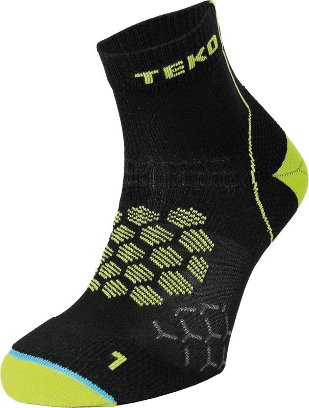 TEKO Off Road Running Carbon/Firefly Sokker  - 2 pack - OPHØRSUDSALG