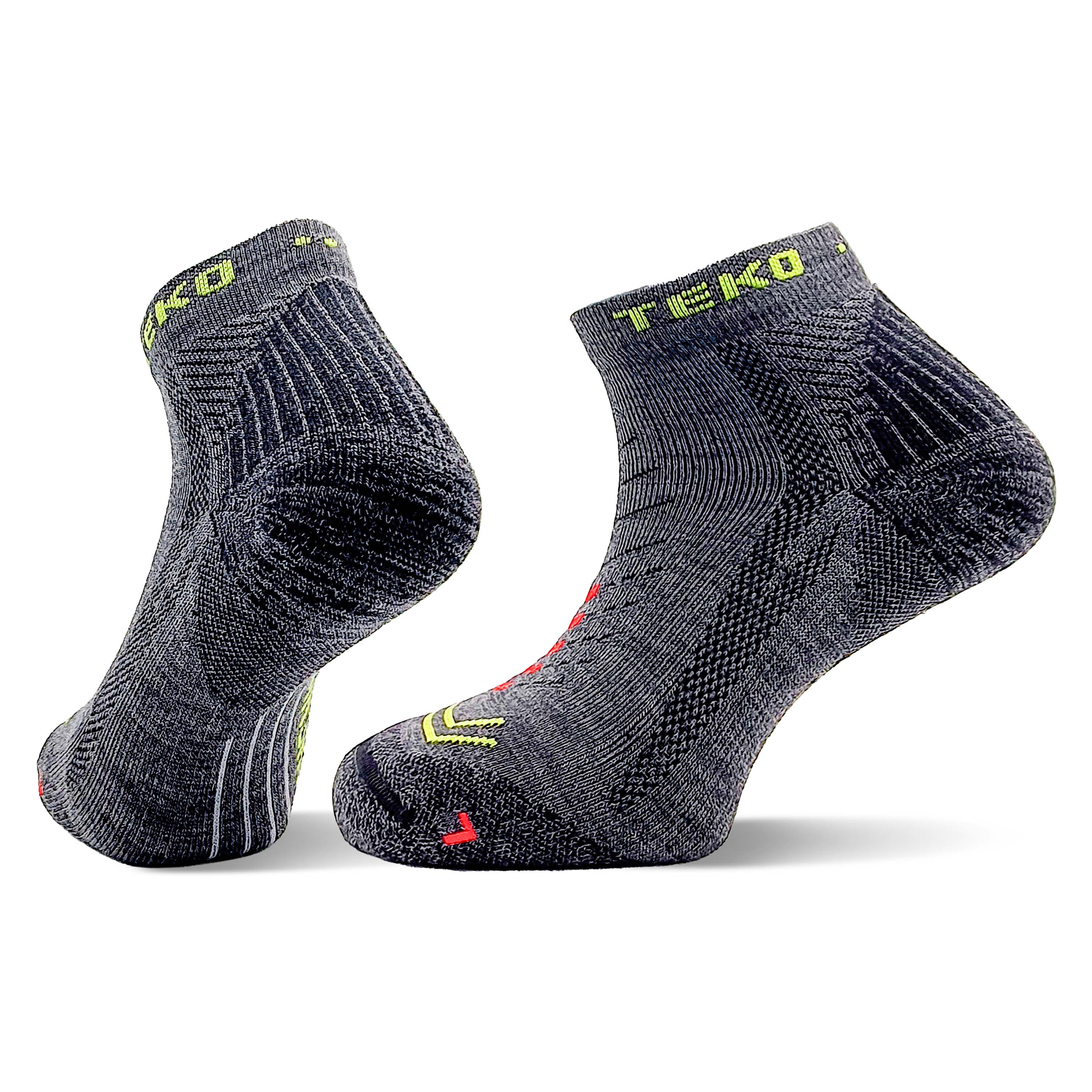 TEKO eco RUN 2.0 ENDURO MERINO WOOL RUNNING SOCKS - Light Half Cushion