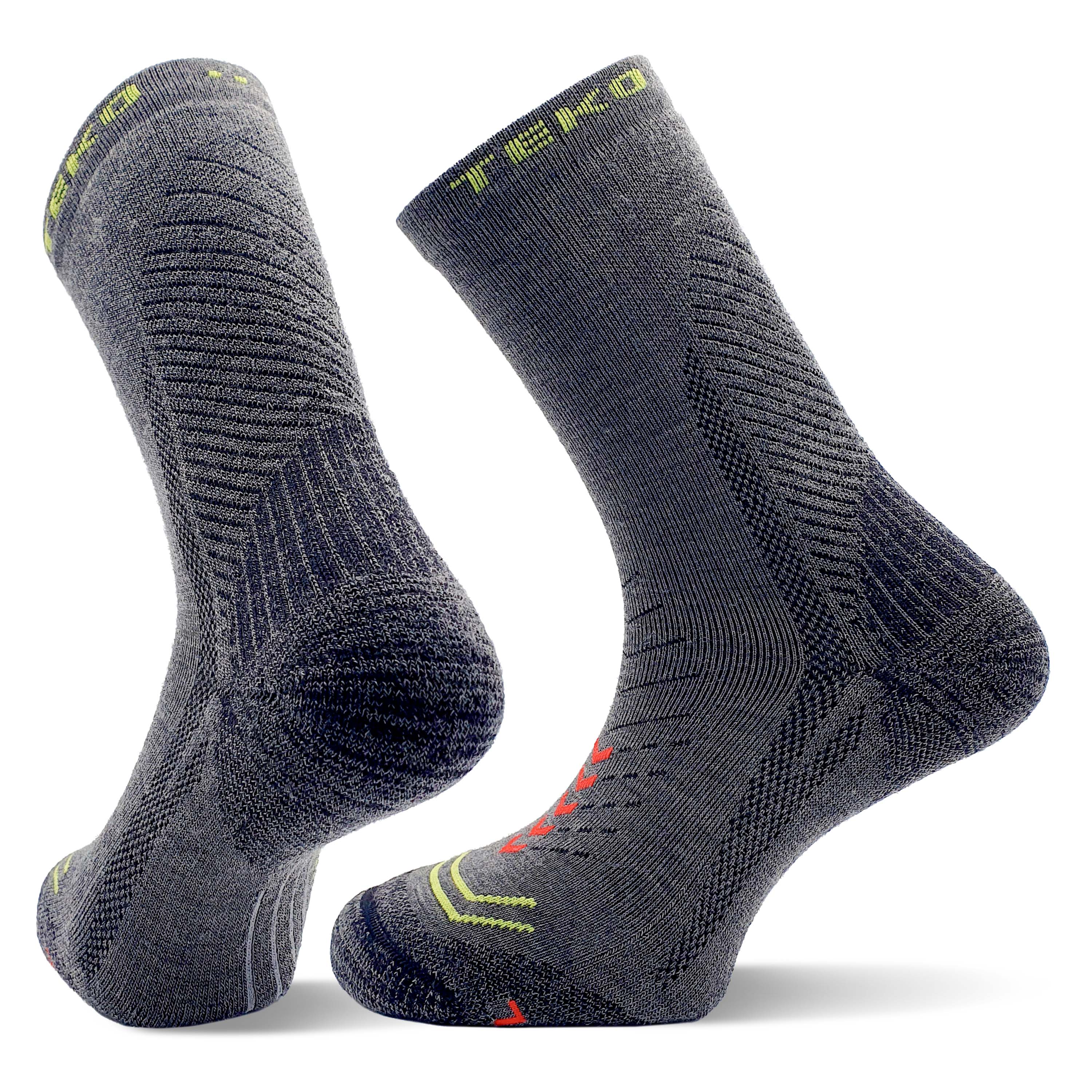 TEKO eco HIKE 2.0 DISCOVERY MERINO WOOL HIKING SOCKS - Light Half Cushion - 2 PAIR PACK